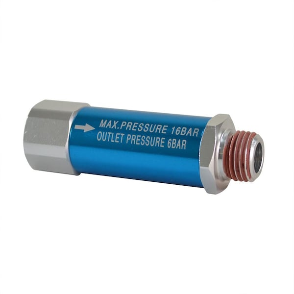 Interstate Pneumatics 1/4 Inch NPT In-Line 90 PSI Fixed Preset Pressure Regulator - Outlet Pressure with Max Inlet 230 PSI WR1110 - main